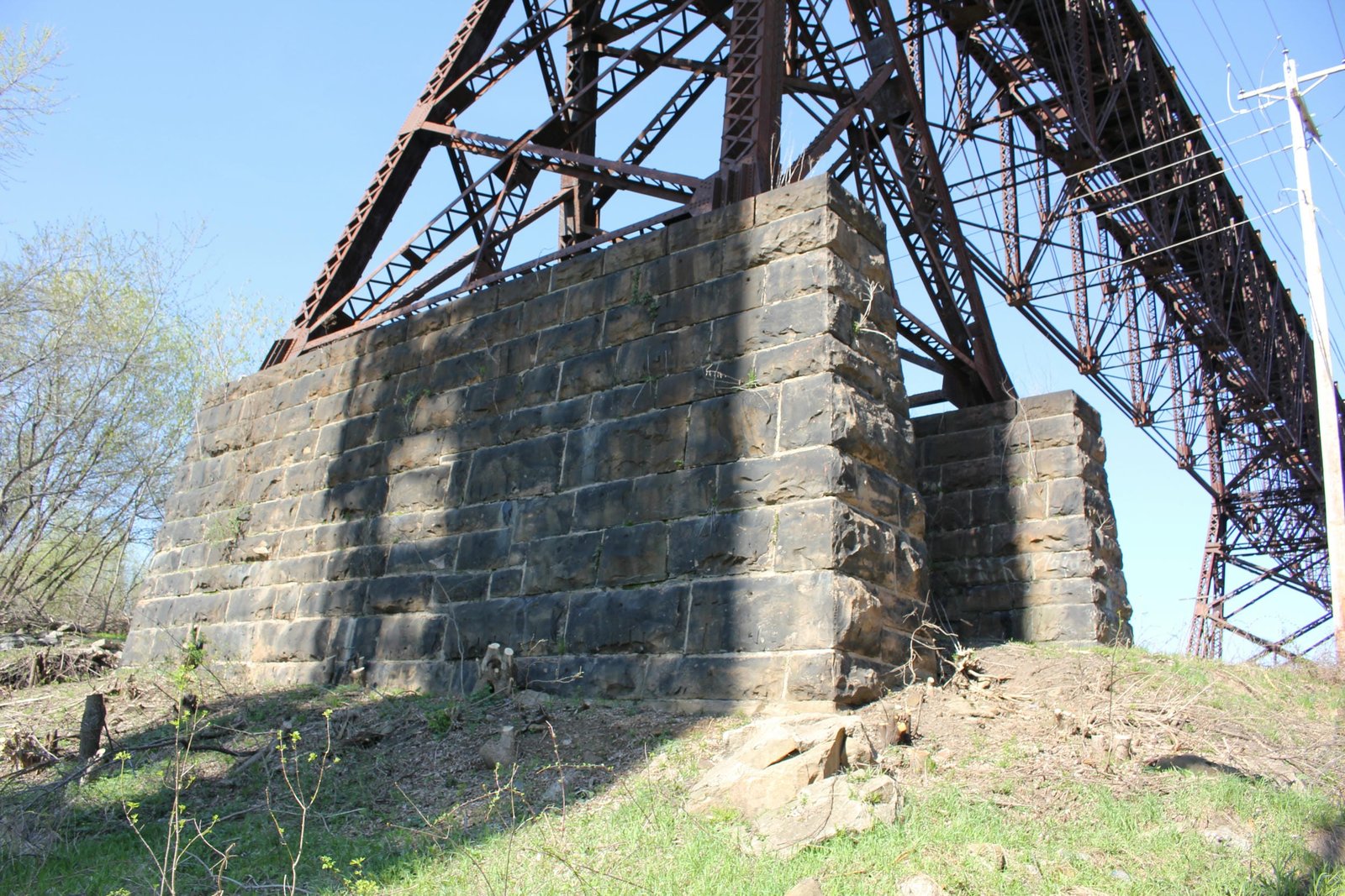 Footings of truss tower #3 (tower #12)